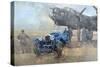 Able Mable and the Blue Lagonda-Peter Miller-Stretched Canvas