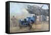 Able Mable and the Blue Lagonda-Peter Miller-Framed Stretched Canvas