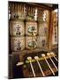 Ablution Ladles at the Entrance of a Shinto Shrine, Kyoto, Japan, Asia-null-Mounted Photographic Print