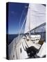 Aboard a Sailboat-null-Stretched Canvas
