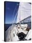 Aboard a Sailboat-null-Stretched Canvas