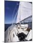 Aboard a Sailboat-null-Mounted Photographic Print