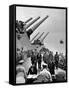 Aboard USS Missouri as Japanese Mamoru Shigemitsu Signs Official Surrender Documents Ending WWII-Carl Mydans-Framed Stretched Canvas