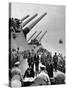 Aboard USS Missouri as Japanese Mamoru Shigemitsu Signs Official Surrender Documents Ending WWII-Carl Mydans-Stretched Canvas