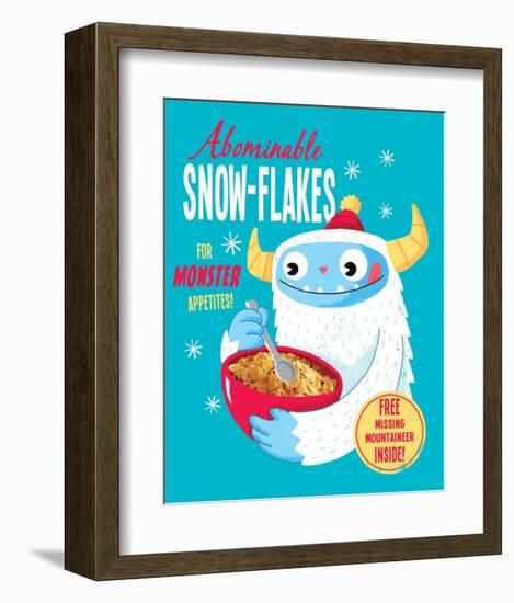 Abominable Snowflakes-Michael Buxton-Framed Art Print