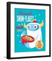 Abominable Snowflakes-Michael Buxton-Framed Art Print