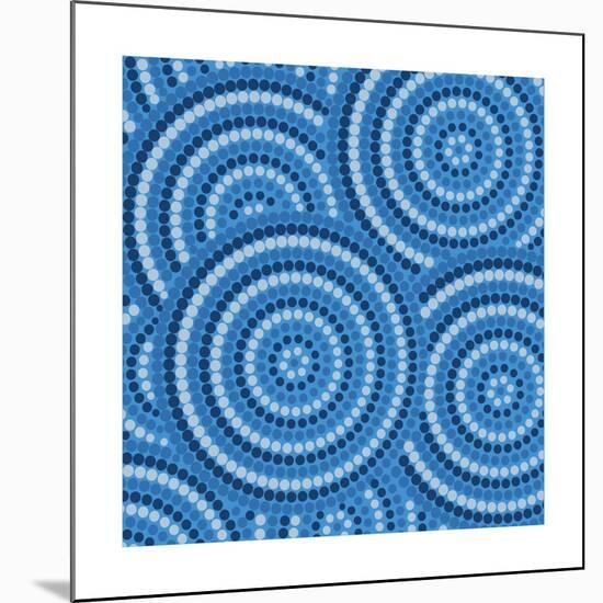 Aboriginal Abstract Art-Piccola-Mounted Print