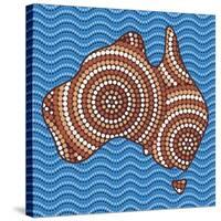 Aboriginal Abstract Art-Piccola-Stretched Canvas