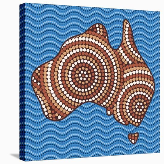 Aboriginal Abstract Art-Piccola-Stretched Canvas