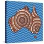 Aboriginal Abstract Art-Piccola-Stretched Canvas