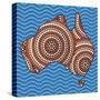 Aboriginal Abstract Art-Piccola-Stretched Canvas