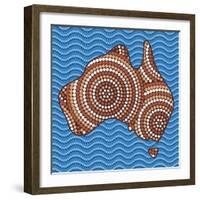 Aboriginal Abstract Art-Piccola-Framed Art Print