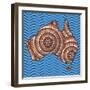 Aboriginal Abstract Art-Piccola-Framed Art Print