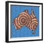 Aboriginal Abstract Art-Piccola-Framed Art Print