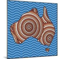 Aboriginal Abstract Art-Piccola-Mounted Art Print