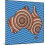 Aboriginal Abstract Art-Piccola-Mounted Art Print