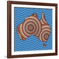 Aboriginal Abstract Art-Piccola-Framed Art Print