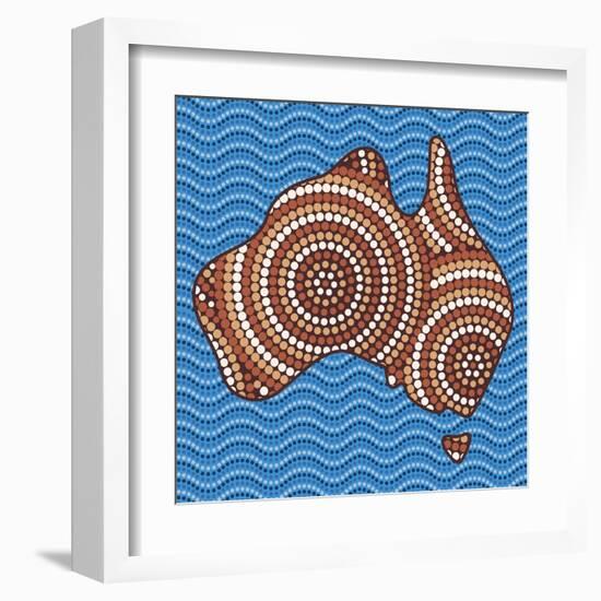 Aboriginal Abstract Art-Piccola-Framed Art Print