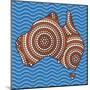 Aboriginal Abstract Art-Piccola-Mounted Art Print