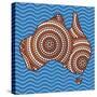 Aboriginal Abstract Art-Piccola-Stretched Canvas