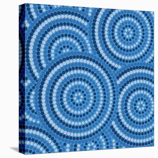 Aboriginal Abstract Art-Piccola-Stretched Canvas