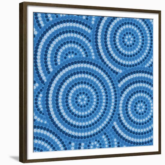 Aboriginal Abstract Art-Piccola-Framed Premium Giclee Print