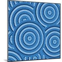 Aboriginal Abstract Art-Piccola-Mounted Art Print