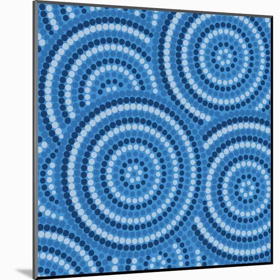 Aboriginal Abstract Art-Piccola-Mounted Art Print