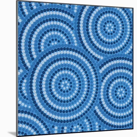 Aboriginal Abstract Art-Piccola-Mounted Art Print