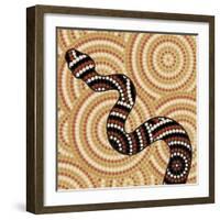 Aboriginal Abstract Art-Piccola-Framed Art Print