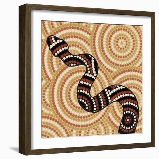 Aboriginal Abstract Art-Piccola-Framed Art Print