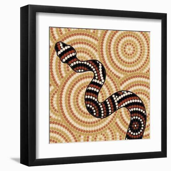 Aboriginal Abstract Art-Piccola-Framed Art Print