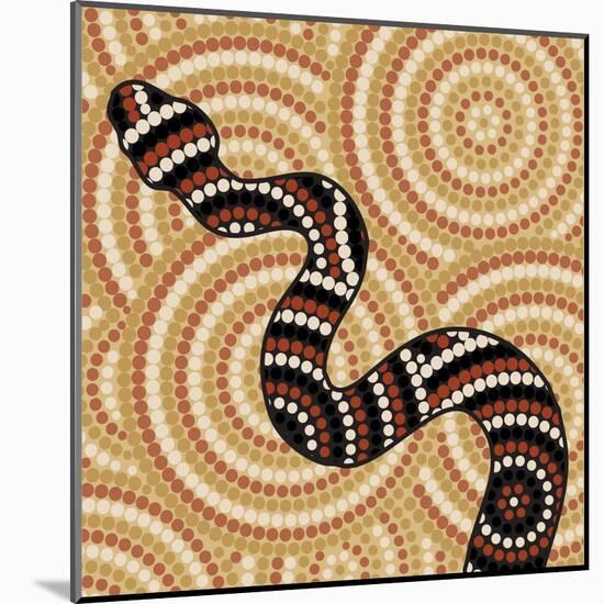 Aboriginal Abstract Art-Piccola-Mounted Art Print