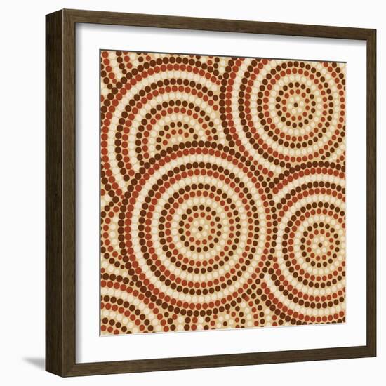 Aboriginal Abstract Art-Piccola-Framed Art Print