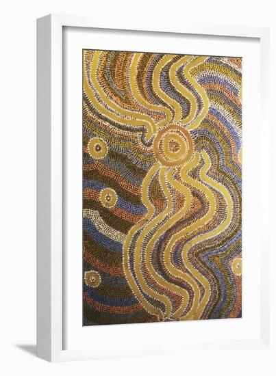 Aboriginal Art from Central Australia-null-Framed Premium Giclee Print