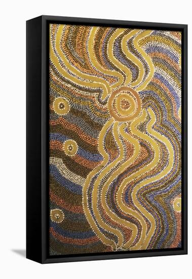 Aboriginal Art from Central Australia-null-Framed Stretched Canvas