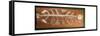 Aboriginal bark painting depicting a fish-null-Framed Stretched Canvas