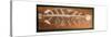 Aboriginal bark painting depicting a fish-null-Stretched Canvas