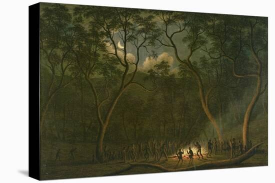 Aboriginal Coroboree in Van Diemen's Land-John Glover-Stretched Canvas