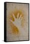 Aboriginal Hand Painting, Carnarvon Gorge, Queensland, Australia, Pacific-Michael Runkel-Framed Stretched Canvas