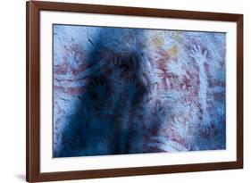 Aboriginal Hand Painting, Carnarvon Gorge, Queensland, Australia, Pacific-Michael Runkel-Framed Photographic Print