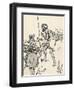 Aboriginal men approaching a settlers farm, 1912-Charles Robinson-Framed Giclee Print