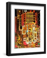 Aboriginal Motif-Linda Arthurs-Framed Premium Giclee Print