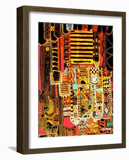 Aboriginal Motif-Linda Arthurs-Framed Giclee Print