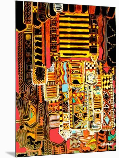 Aboriginal Motif-Linda Arthurs-Mounted Giclee Print