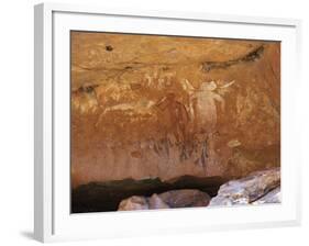 Aboriginal Painted Figures of Varied Periods, Kimberley, Western Australia-Richard Ashworth-Framed Photographic Print