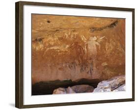 Aboriginal Painted Figures of Varied Periods, Kimberley, Western Australia-Richard Ashworth-Framed Photographic Print