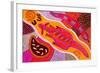 Aboriginal Painting-John Newcomb-Framed Giclee Print