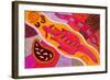 Aboriginal Painting-John Newcomb-Framed Giclee Print