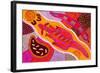 Aboriginal Painting-John Newcomb-Framed Giclee Print